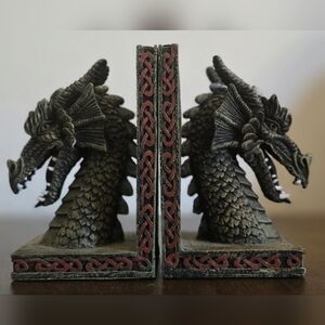 Fierce Dragon Vintage Bookends
